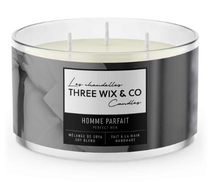 Chandelle Homme Parfait - Three Wix & Co